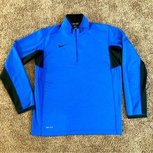 NIKE Dri Fit Sweater Size M Blue Black